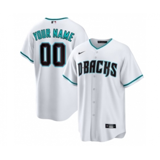 Men's Nike Arizona Diamondbacks Customized White Cool Base Stitched Baseball Jersey - Ujersey