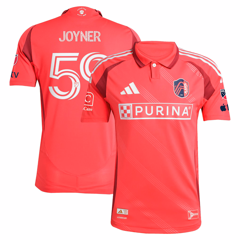 Men's St. Louis CITY SC MyKhi Joyner adidas Red 2025 Forever CITY Red On-Field Authentic Jersey - ujerseystore