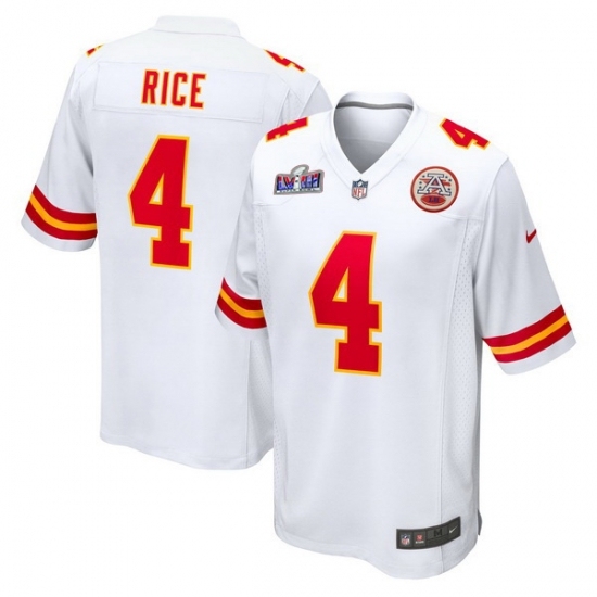 Youth Kansas City Chiefs #4 Rashee Rice White 2023 F U S E Vapor Untouchable Limited Stitched 2024 Super Bowl LVIII Jersey - Ujersey