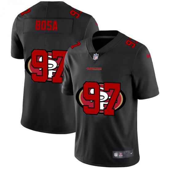 Men's San Francisco 49ers #97 Nick Bosa Black Nike Black Shadow Edition Limited Jersey - Ujersey