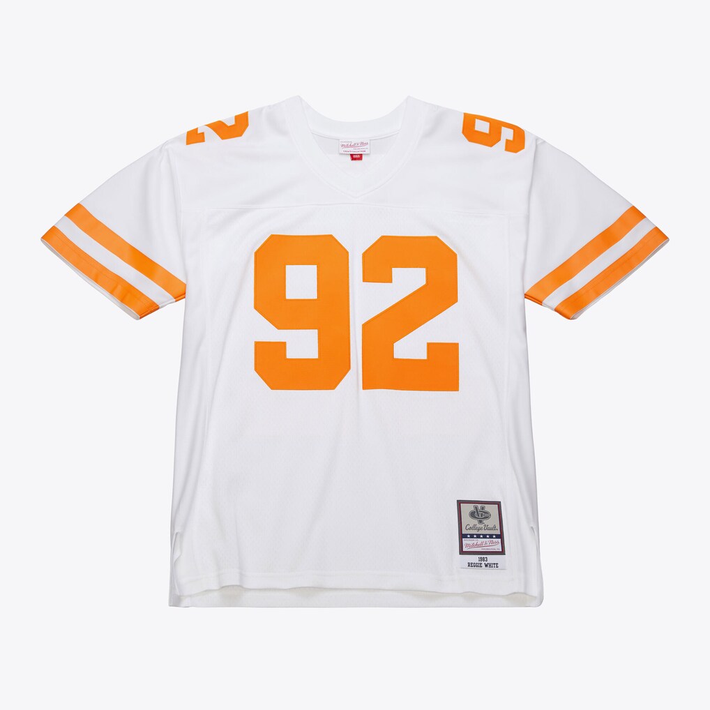Men's Mitchell & Ness Reggie White White Tennessee Volunteers 1983 Legacy Replica Jersey - Ujersey