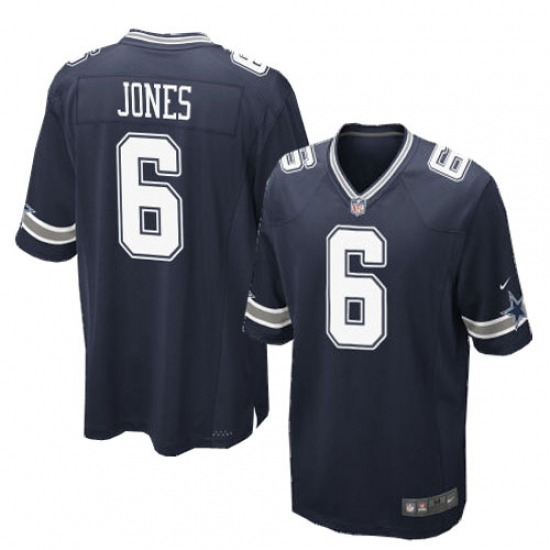 Men's Nike Dallas Cowboys #6 Chris Jones Game Navy Blue Team Color NFL Jersey - Ujersey