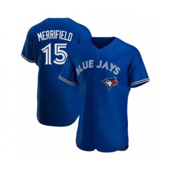 Men's Toronto Blue Jays #15 Whit Merrifield Royal Flex Base Stitched Baseball Jersey - Ujersey