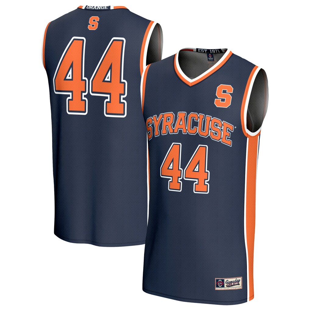 Unisex GameDay Greats #44 Navy Syracuse Orange Lightweight Collegiate Basketball Fashion Jersey - U-jersey