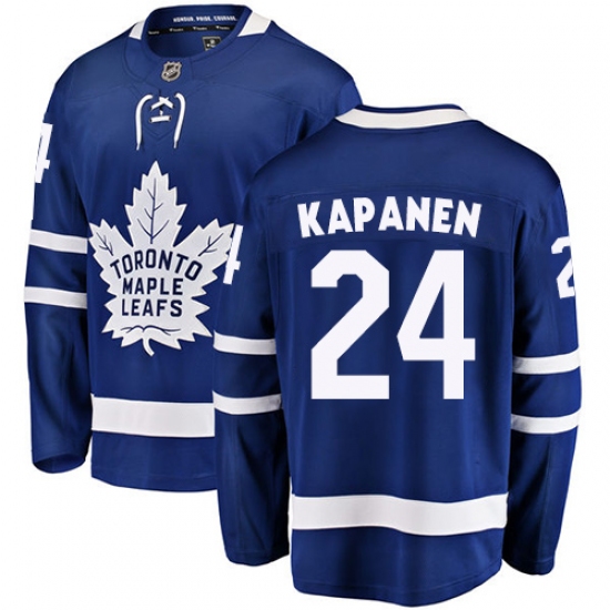 Youth Toronto Maple Leafs #24 Kasperi Kapanen Fanatics Branded Royal Blue Home Breakaway NHL Jersey - Ujersey