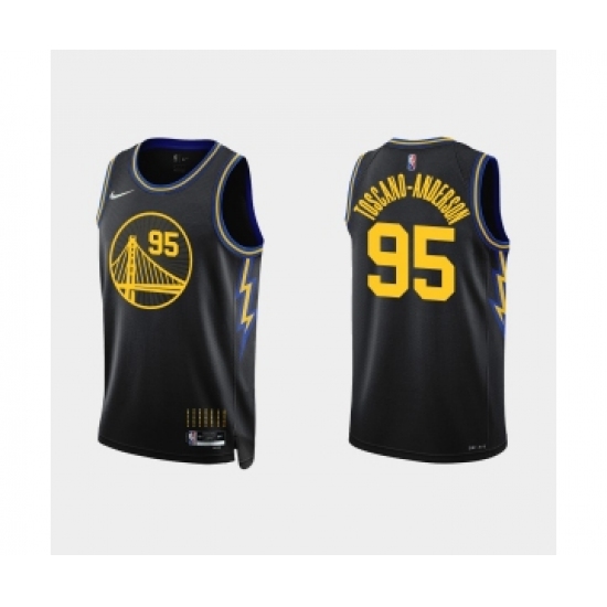 Golden State Warriors #95 Juan Toscano-Anderson Nike 2021-22 City Edition Diamond Black Jersey - Ujersey