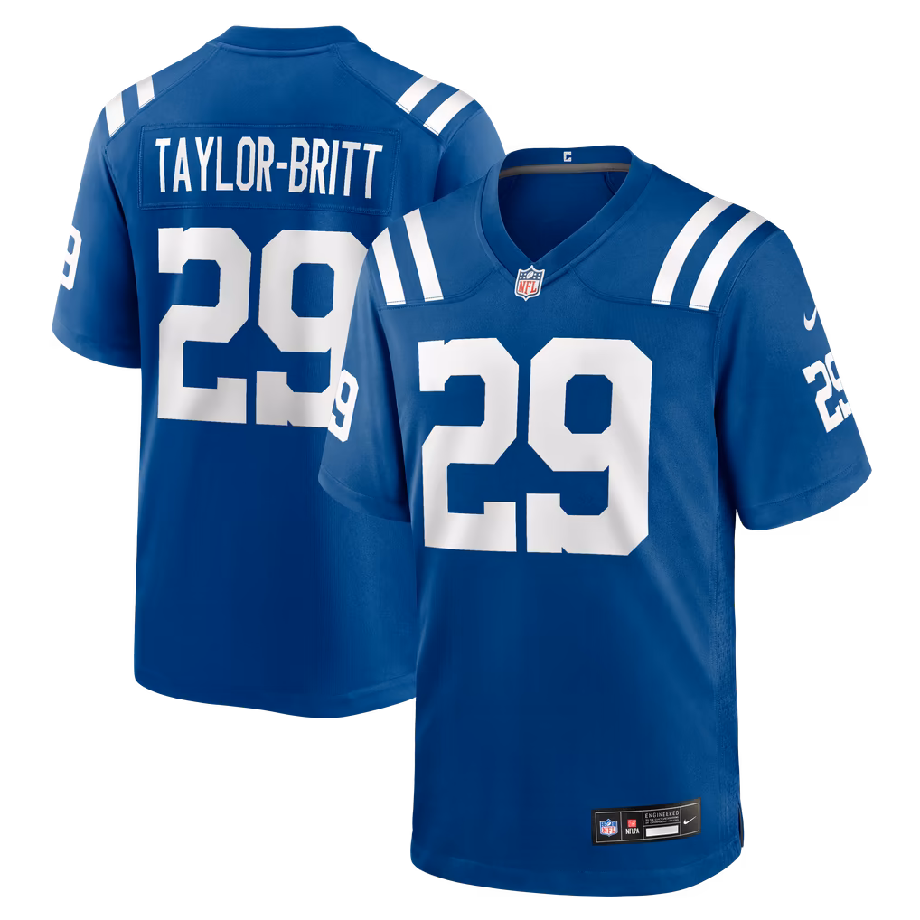 Men's Indianapolis Colts Cam Taylor-Britt Nike Royal Team Game Jersey - Ujersey