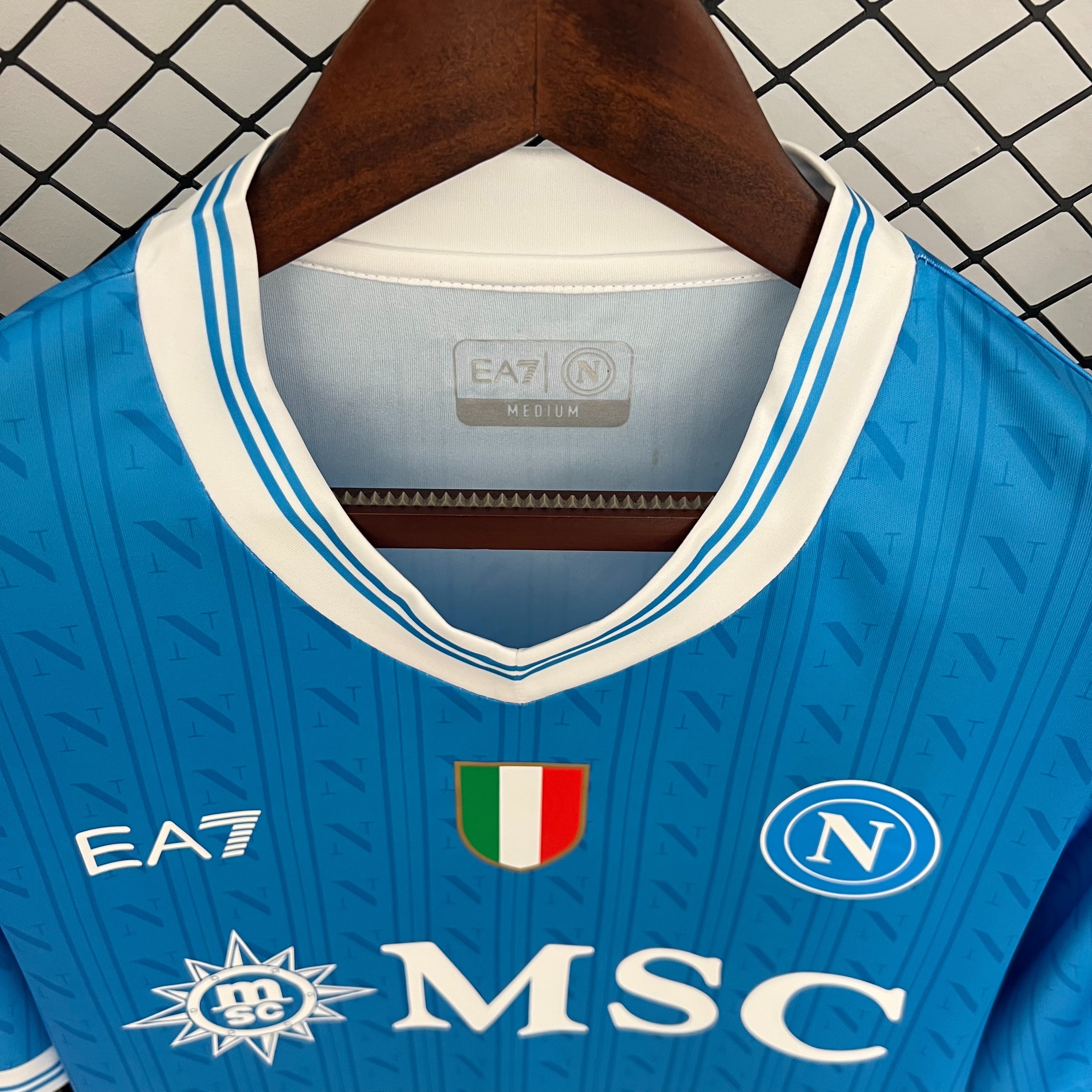 Napoli Soccer Jersey Home Custom Shirt 2025-26 - Ujersey NHL