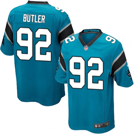 Men's Nike Carolina Panthers #92 Vernon Butler Game Blue Alternate NFL Jersey - Ujersey