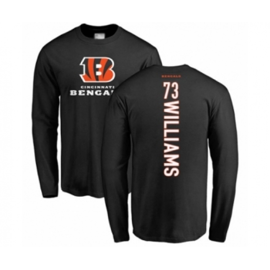 Football Cincinnati Bengals #73 Jonah Williams Black Backer Long Sleeve T-Shirt - Ujersey NHL