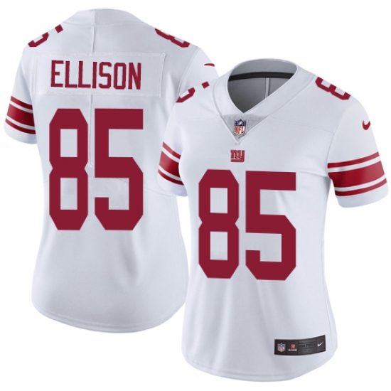 Women's Nike New York Giants #85 Rhett Ellison Elite White NFL Jersey - Ujersey
