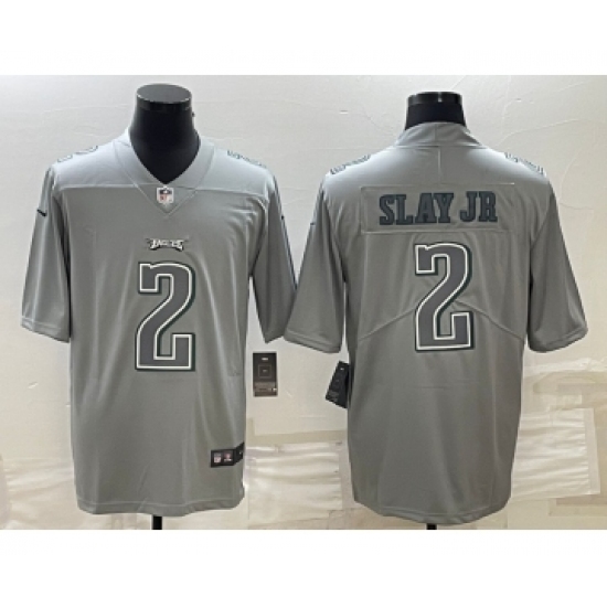 Men's Philadelphia Eagles #2 Darius Slay JR Gray Atmosphere Fashion Stitched Jersey - Ujersey