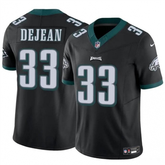 Men's Philadelphia Eagles #33 Cooper DeJean Black 2024 Draft F.U.S.E. Vapor Untouchable Limited Football Stitched Jersey - Ujersey