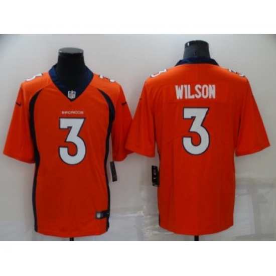 Youth Denver Broncos #3 Russell Wilson Orange Vapor Untouchable Limited Stitched Jersey - Ujersey