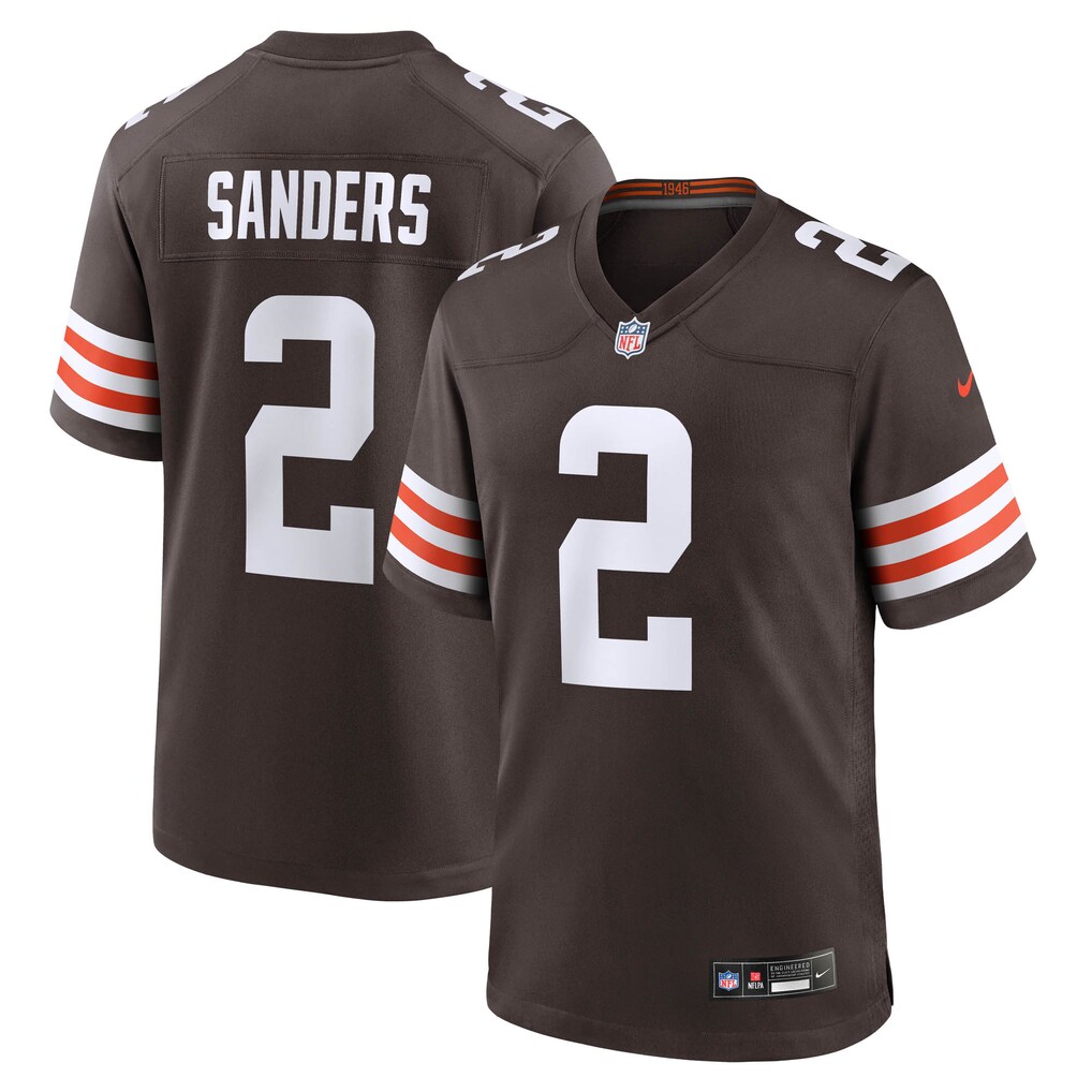 Men's Cleveland Browns Shedeur Sanders Nike Brown Game Jersey - ujerseystore