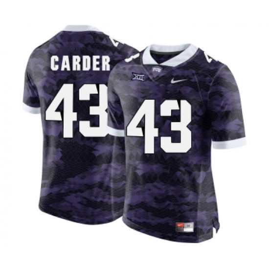 TCU Horned Frogs 43 Tank Carder Purple College Football Limited Jersey - Ujersey