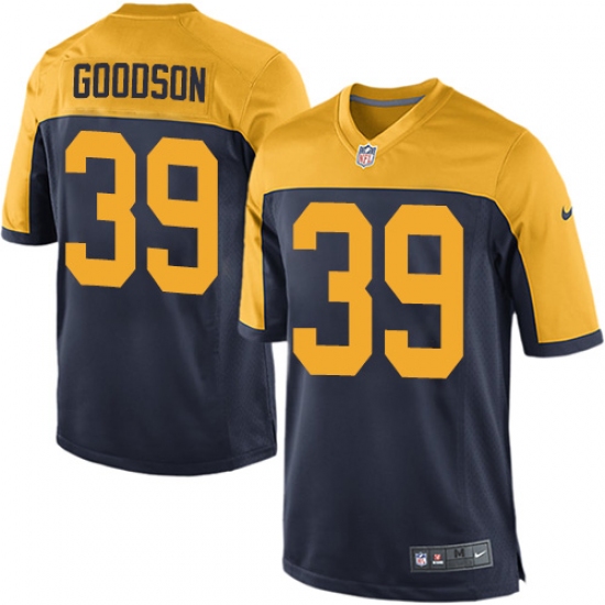 Men's Nike Green Bay Packers #39 Demetri Goodson Game Navy Blue Alternate NFL Jersey - Ujersey