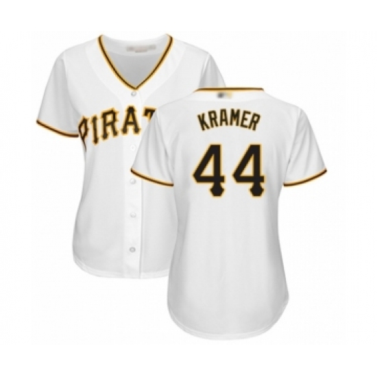 Women's Pittsburgh Pirates #44 Kevin Kramer Authentic White Home Cool Base Baseball Player Jersey - Ujersey