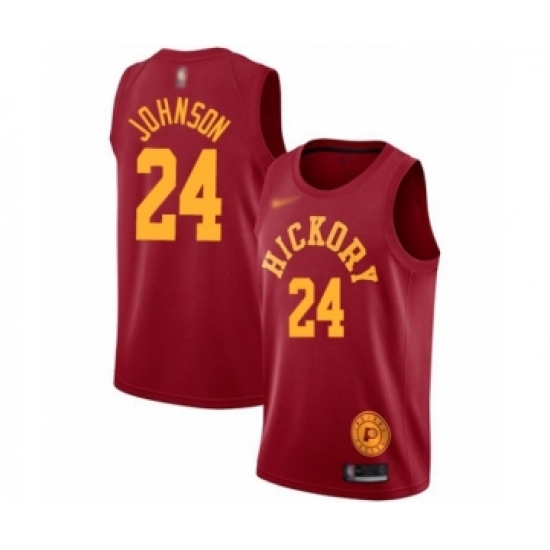 Women's Indiana Pacers #24 Alize Johnson Swingman Red Hardwood Classics Basketball Jersey - Ujersey