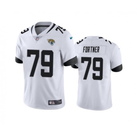 Men's Jacksonville Jaguars #79 Luke Fortner White Vapor Untouchable Limited Stitched Jersey - Ujersey