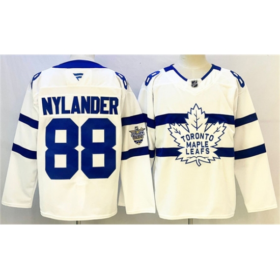 Men's Toronto Maple Leafs #88 William Nylander White Stadium Series Stitched Jersey - Ujersey