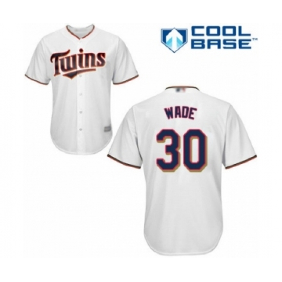 Youth Minnesota Twins #30 LaMonte Wade Authentic White Home Cool Base Baseball Player Jersey - Ujersey