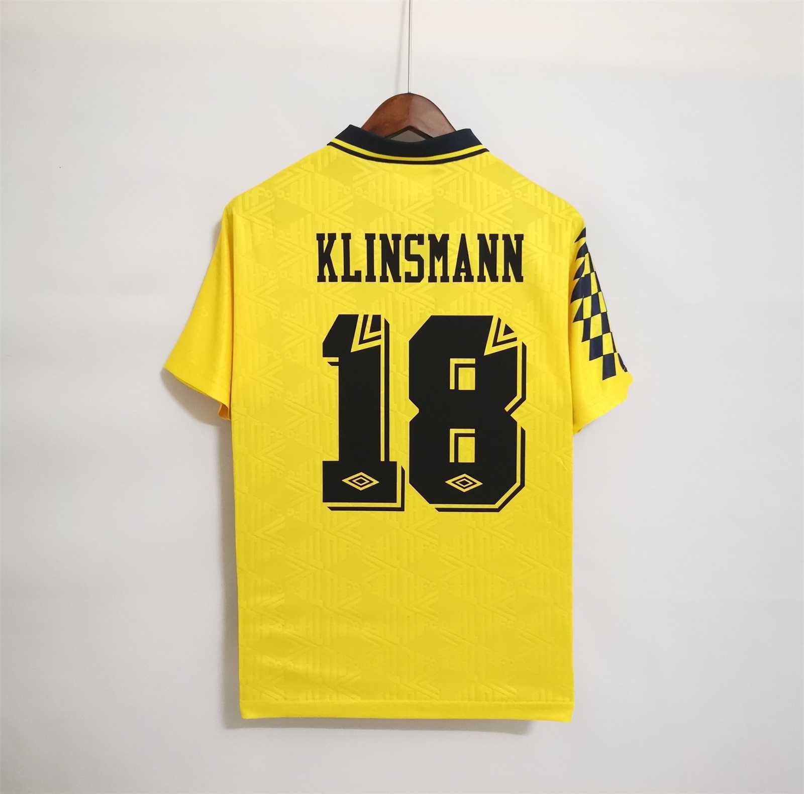 Tottenham Hotspur Retro Football Jersey Away Custom Shirt 1992/94 - ujerseystore