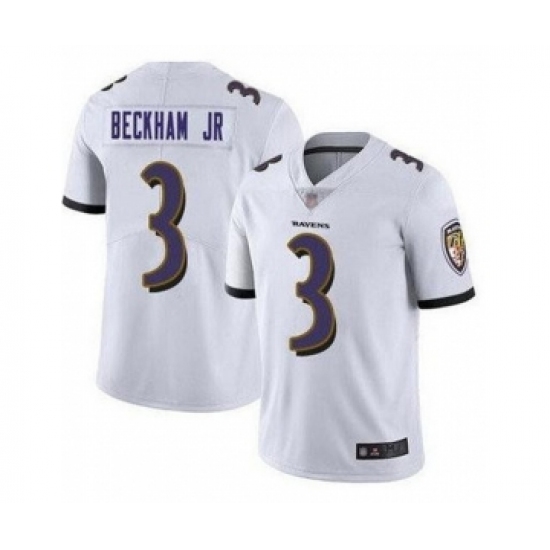 Nike Baltimore Ravens #3 Odell Beckham Jr White Vapor Untouchable Limited Jersey - Ujersey