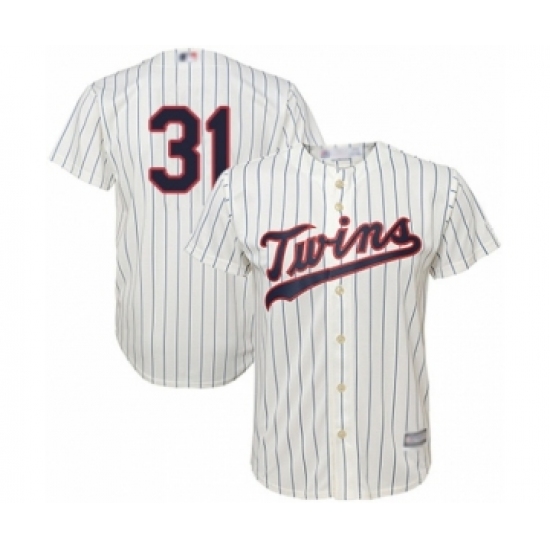 Youth Minnesota Twins #31 Devin Smeltzer Authentic Cream Alternate Cool Base Baseball Player Jersey - Ujersey