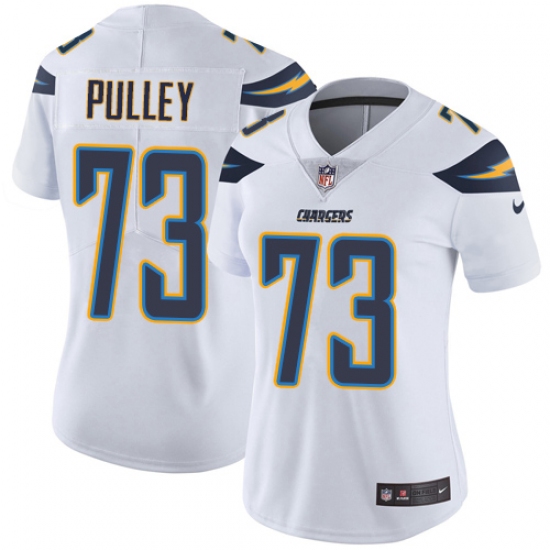 Women's Nike Los Angeles Chargers #73 Spencer Pulley White Vapor Untouchable Elite Player NFL Jersey - Ujersey