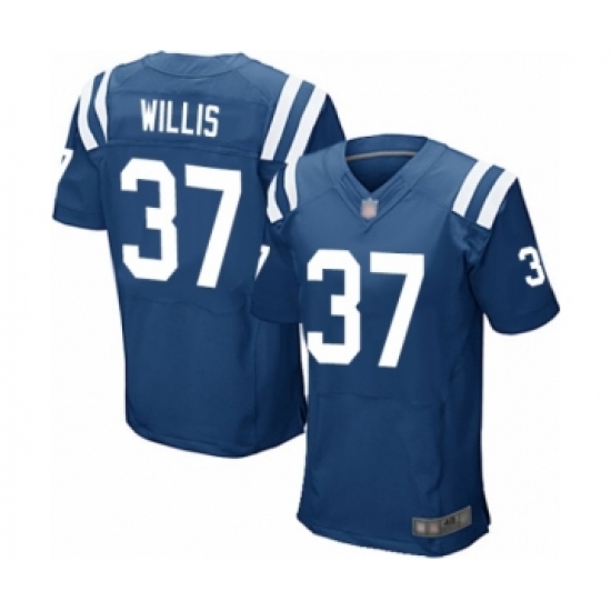 Men's Indianapolis Colts #37 Khari Willis Elite Royal Blue Team Color Football Jersey - Ujersey
