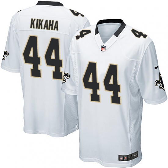 Men's Nike New Orleans Saints #44 Hau'oli Kikaha Game White NFL Jersey - Ujersey