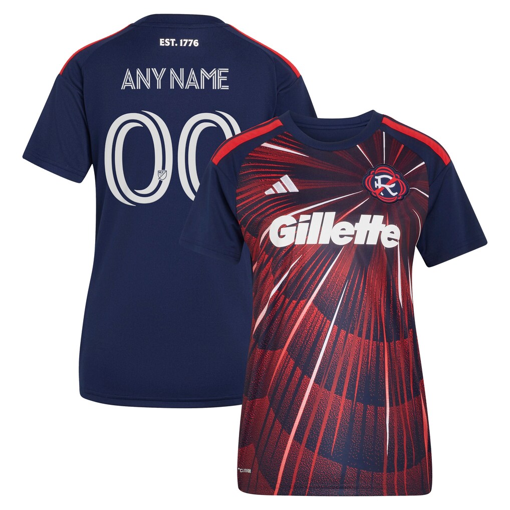 Women's New England Revolution adidas Blue 2026 Independence Day Replica Custom Jersey - Ujersey