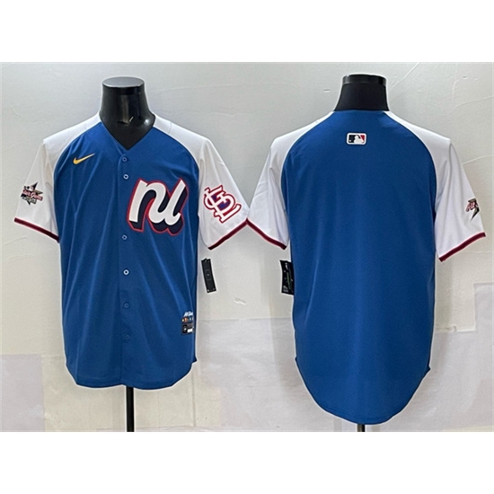 Men's National League St. Louis Cardinals Blank Blue Alternate 2025 All-Star Edition Limited Stitched Baseball Jersey - Ujersey
