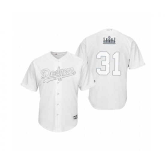 Men's Los Angeles Dodgers #31 Joc Pederson White 2019 Players Weekend Replica Jersey - Ujersey