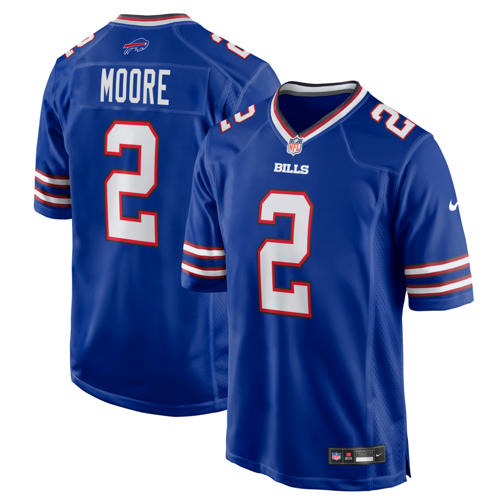 Men's Buffalo Bills D.J. Moore Nike Royal Game Jersey