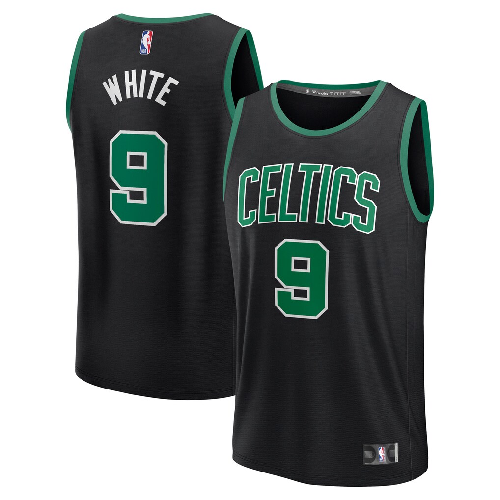 Men's Boston Celtics Derrick White Fanatics Black Fast Break Replica Player Jersey - Statement Edition - Ujersey NHL