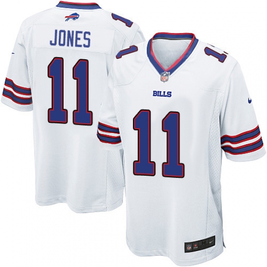 Men's Nike Buffalo Bills #11 Zay Jones Game White NFL Jersey - Ujersey