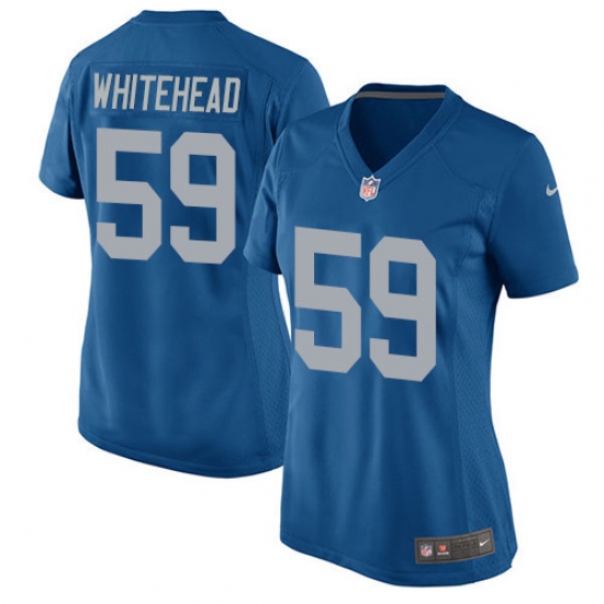 Women's Nike Detroit Lions #59 Tahir Whitehead Game Blue Alternate NFL Jersey - Ujersey