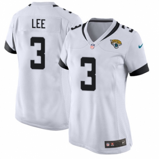 Women's Nike Jacksonville Jaguars #3 Tanner Lee Game White NFL Jersey - Ujersey