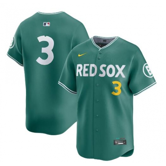 Men's Boston Red Sox #3 Ceddanne Rafaela Green 2025 City Connect Limited Stitched Baseball Jersey