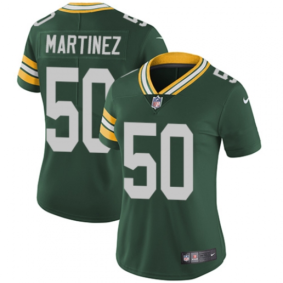 Women's Nike Green Bay Packers #50 Blake Martinez Green Team Color Vapor Untouchable Limited Player NFL Jersey - Ujersey