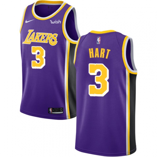 Men's Nike Los Angeles Lakers #3 Josh Hart Swingman Purple NBA Jersey - Statement Edition - Ujersey