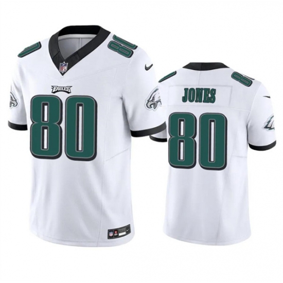 Men's Philadelphia Eagles #80 Julio Jones White 2023 F.U.S.E. Vapor Untouchable Limited Football Stitched Jersey - Ujersey