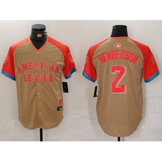 Men's Baltimore Orioles #2 Gunnar Henderson Cream 2024 All Star Limited Stitched Jersey - Ujersey