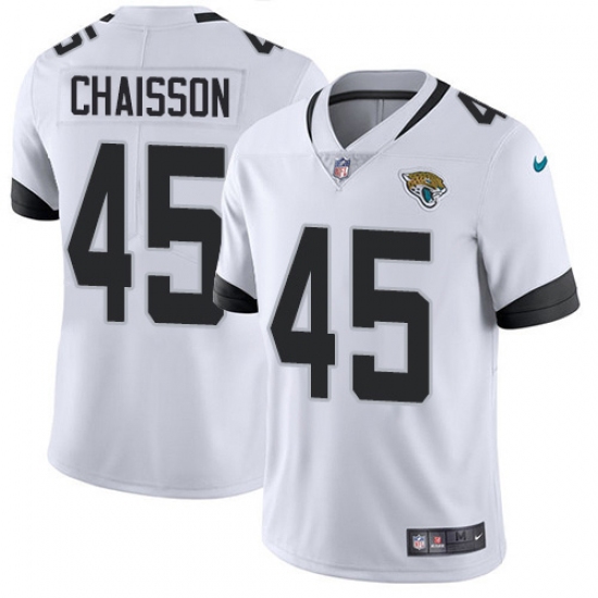 Youth Jacksonville Jaguars #45 K'Lavon Chaisson White Stitched NFL Vapor Untouchable Limited Jersey - Ujersey