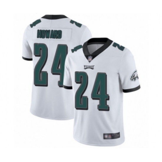 Youth Philadelphia Eagles #24 Jordan Howard White Vapor Untouchable Limited Player Football Jersey - Ujersey