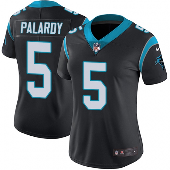 Women's Nike Carolina Panthers #5 Michael Palardy Black Team Color Vapor Untouchable Limited Player NFL Jersey - Ujersey