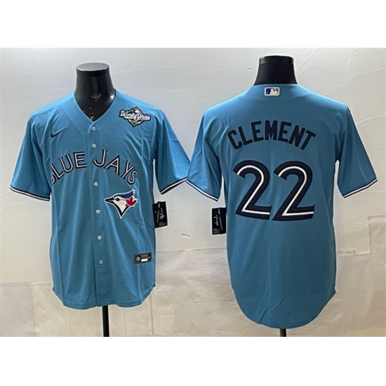 Men's Toronto Blue Jays #22 Ernie Clement Royal 2025 World Series Cool Base Stitched Baseball Jersey - Ujersey