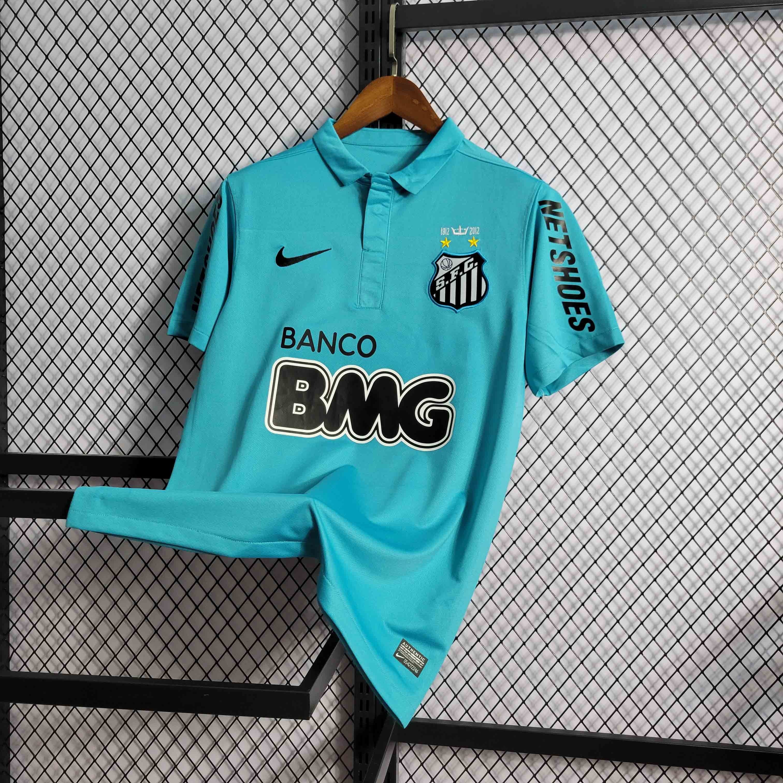 Santos FC Retro Soccer Jersey Third Away Custom Shirt 2012 - Ujersey Shop